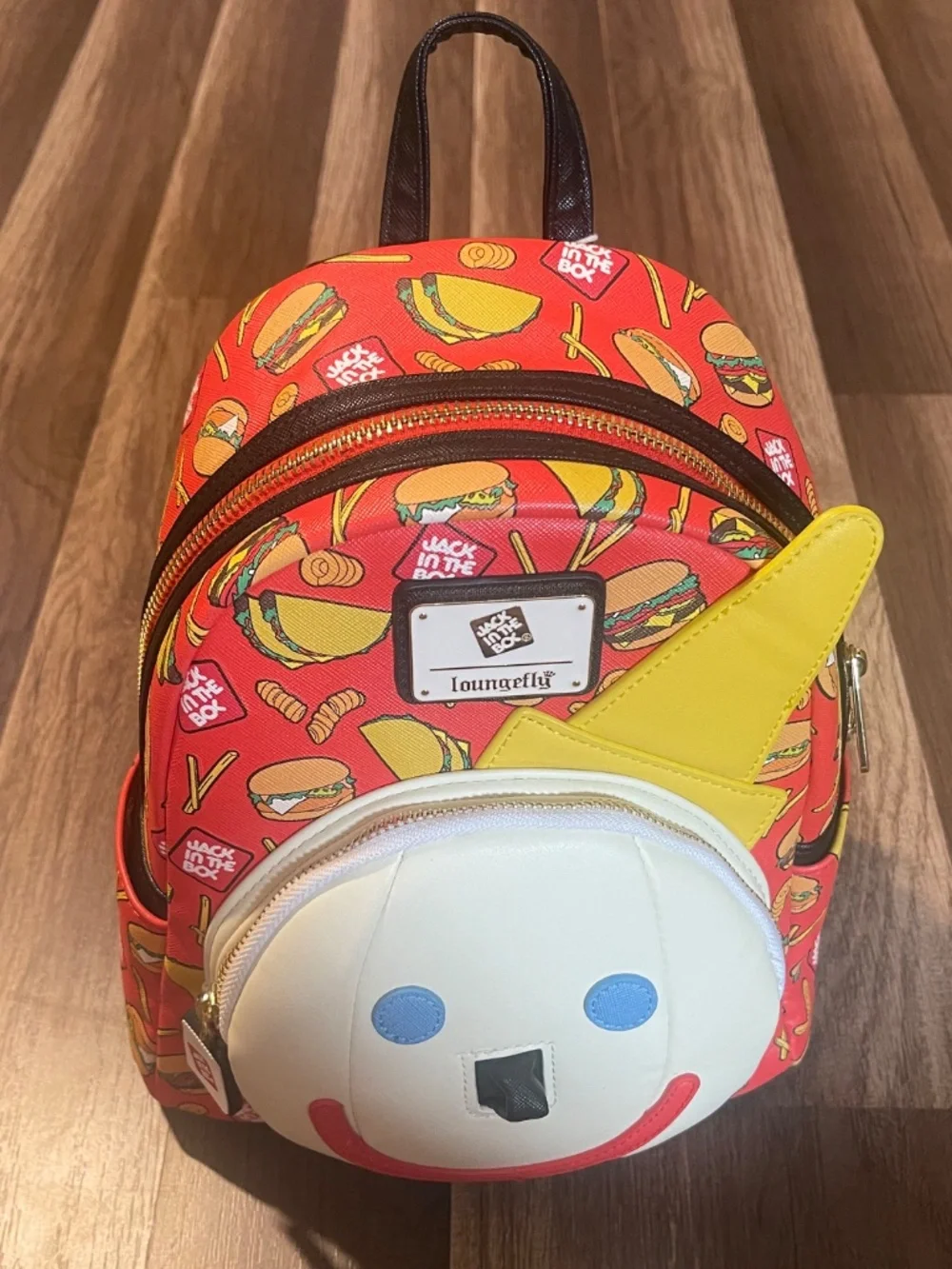 Jack in the Box mini backpack and Curly fry Wallet Loungefly